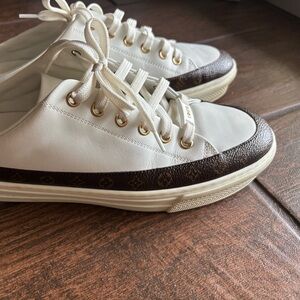 Louis Vuitton Monogram Stellar Open Back 20th Anniversary Sneakers Sz. 38